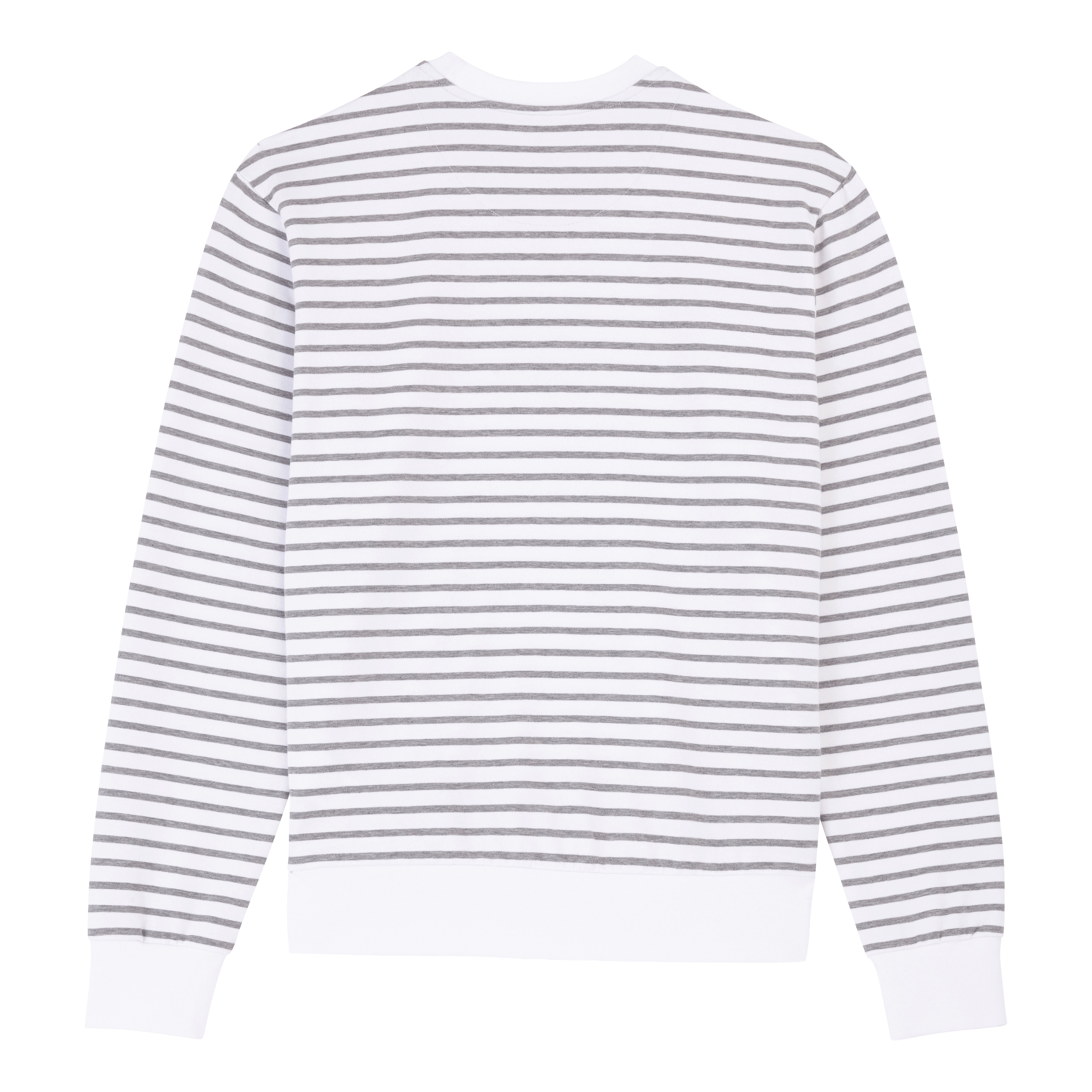 Men Cotton Striped Crewneck Sweatshirt - 2