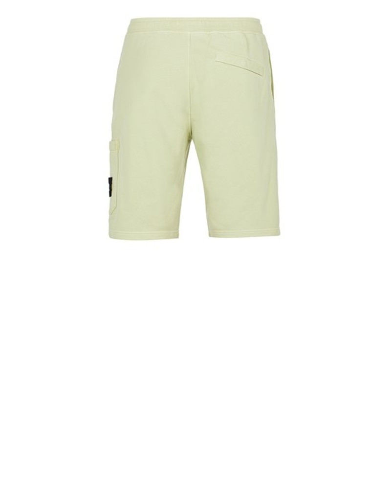 Stone Island 64651 GARMENT-DYED COTTON FLEECE  LIGHT GREEN outlook