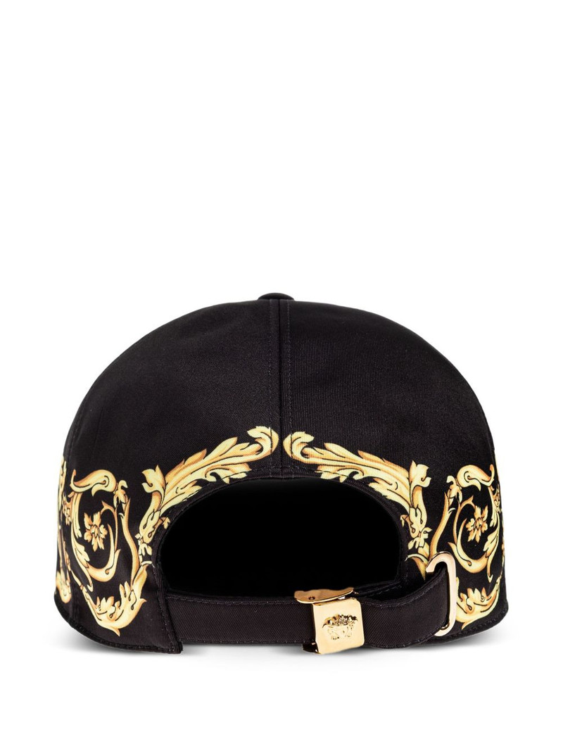 VERSACE tiger baroque-print cap outlook