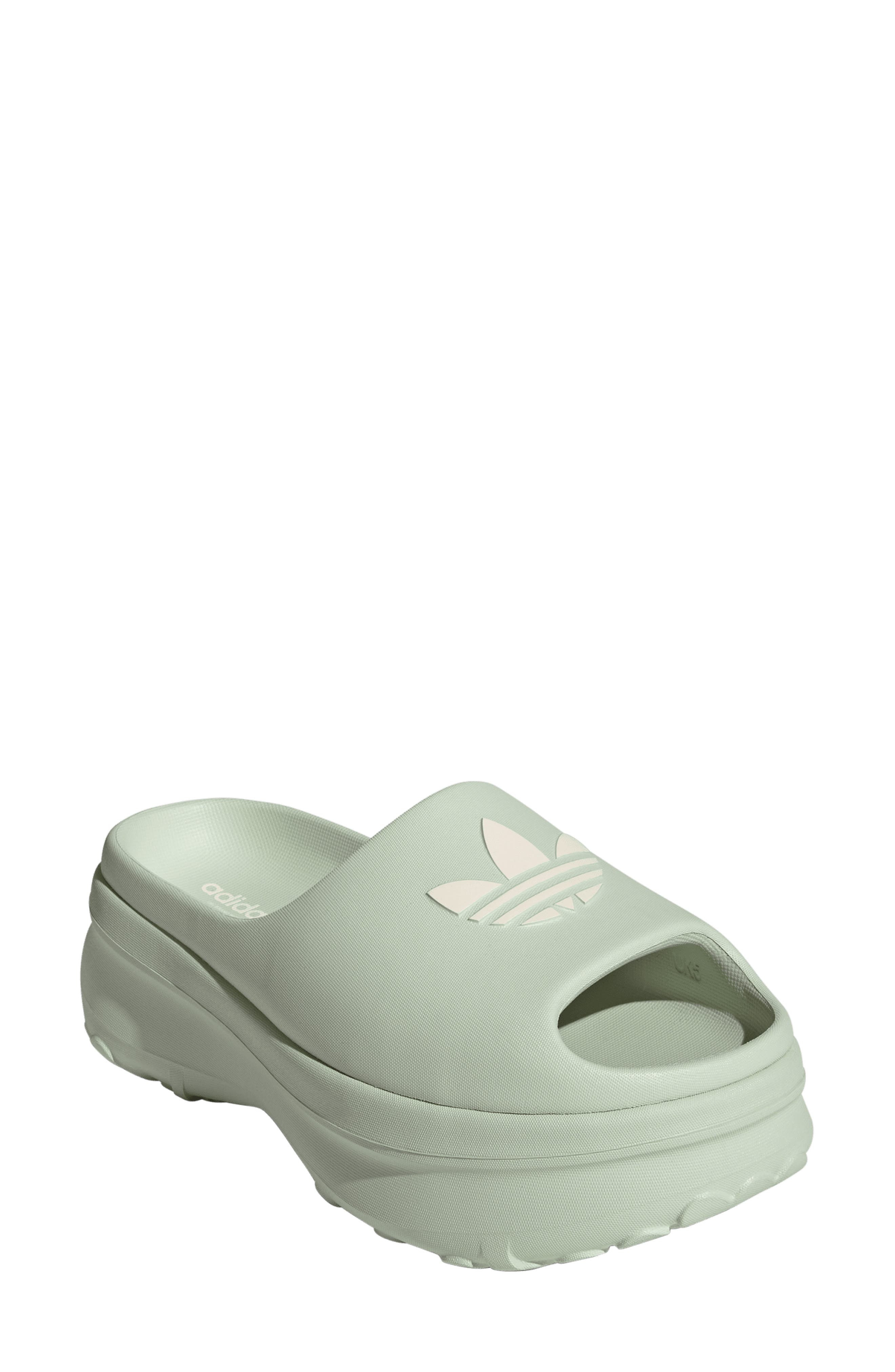 adidas Adifom Stan Smith Platform Slide in Linen Green/white/white at Nordstrom - 1