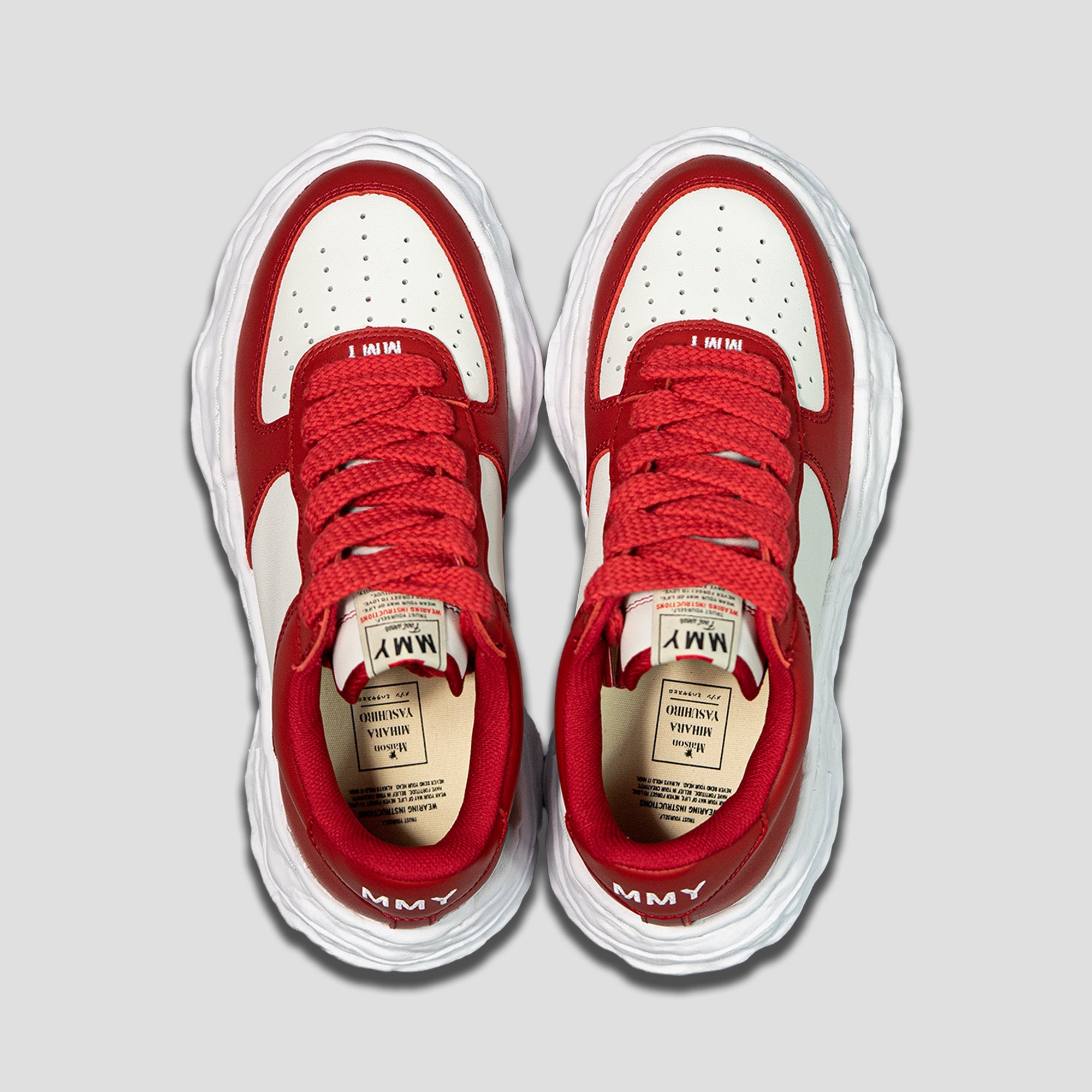 WAYNE OG SOLE LOW-TOP LEATHER SNEAKERS - 3