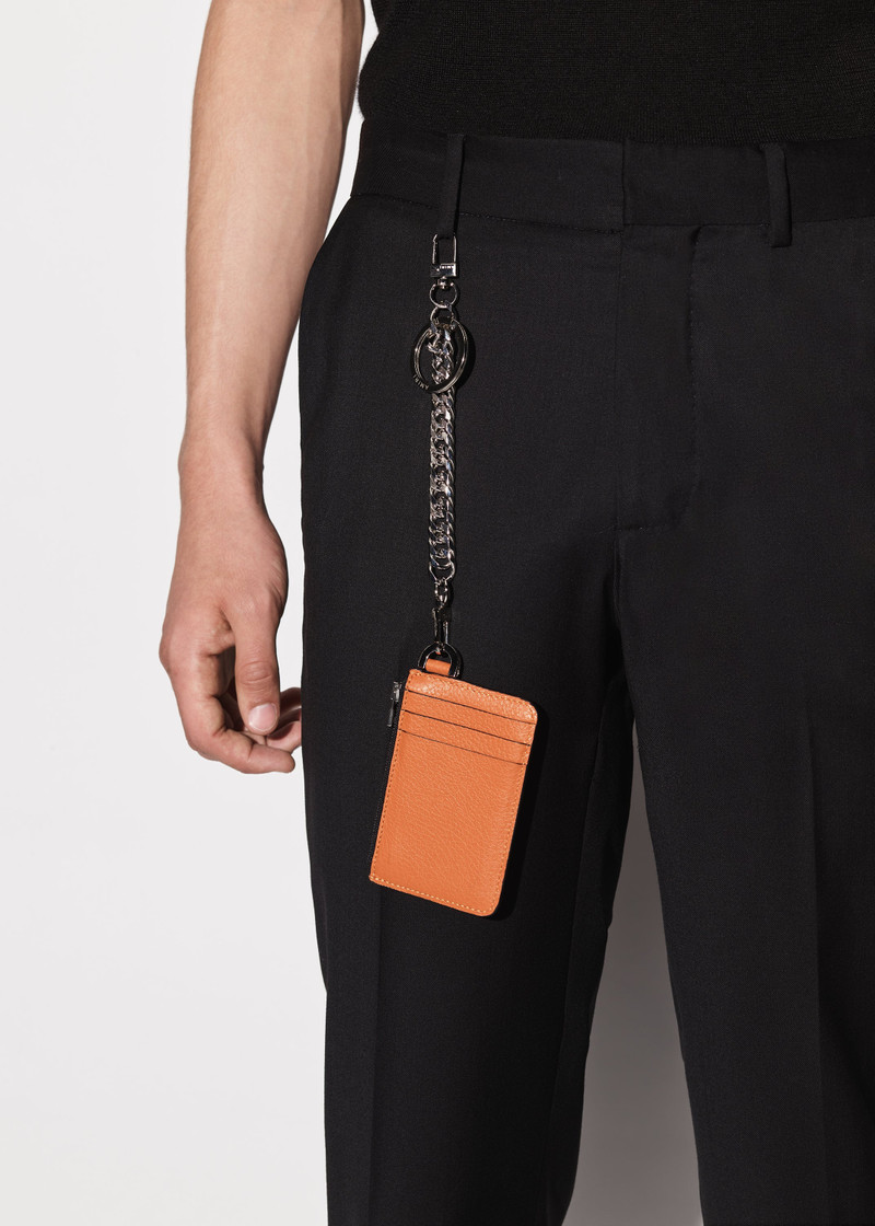 PEBBLED LOGO CHAIN WALLET 5