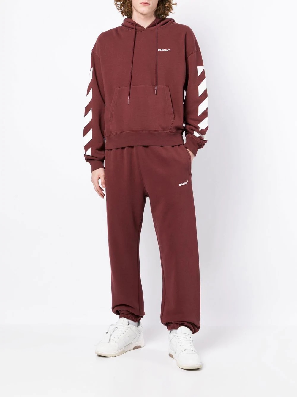 Arrows-print straight-leg track pants - 4
