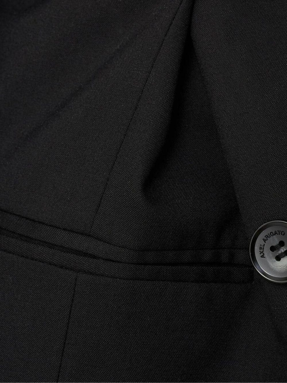frayed double-breasted blazer - 5