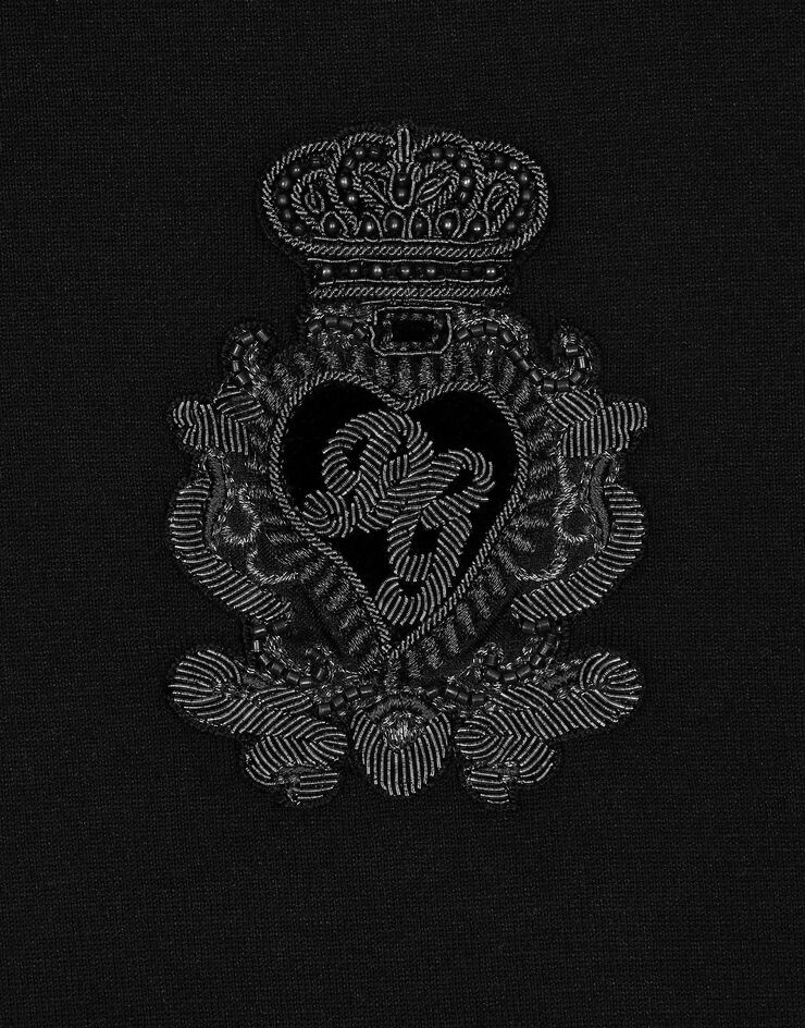 Cotton t-shirt with heraldic patch - 3