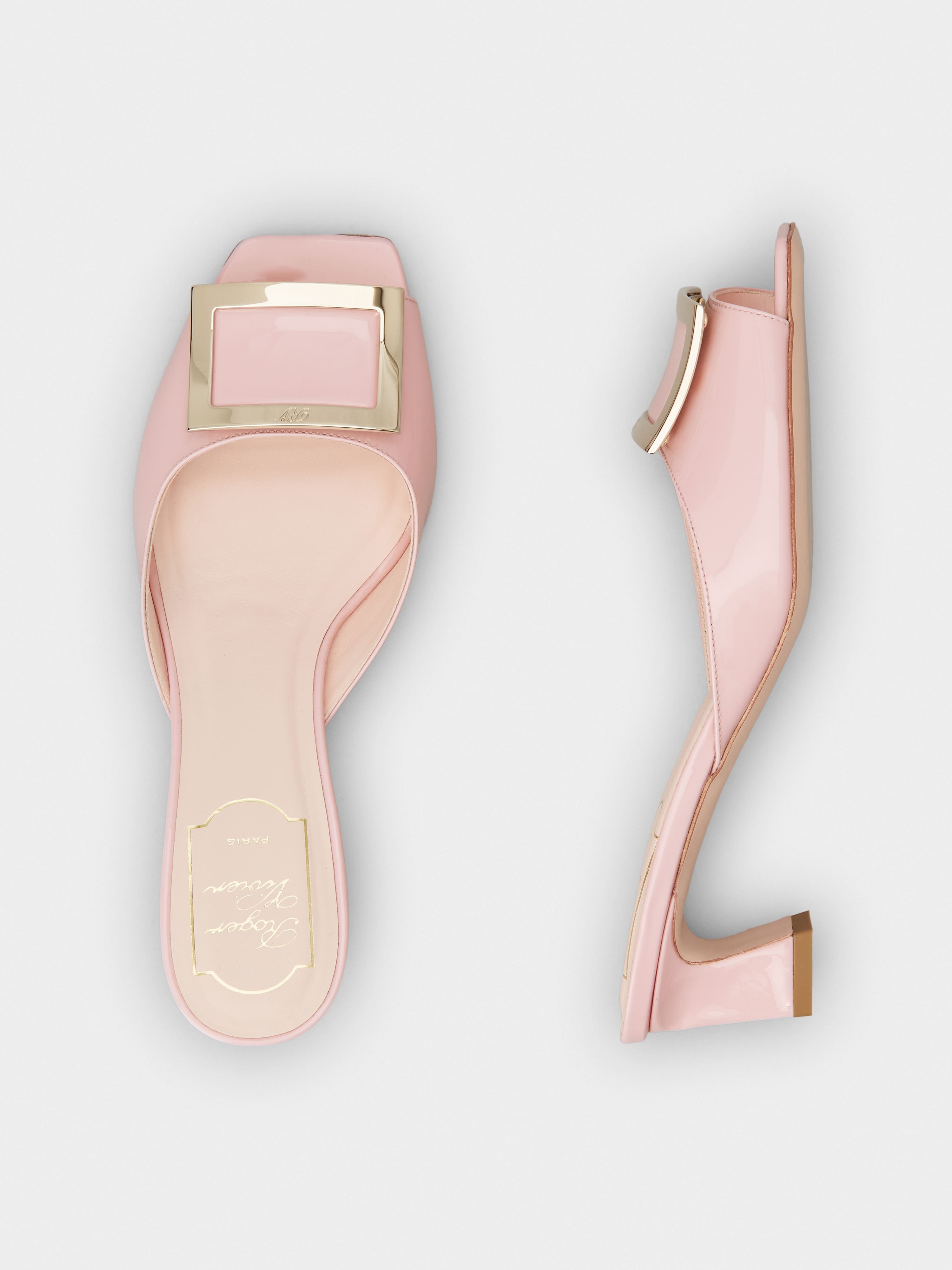 ROGER VIVIER TROMPETTE ミュール Trompette Mules in patent leather Black Woman