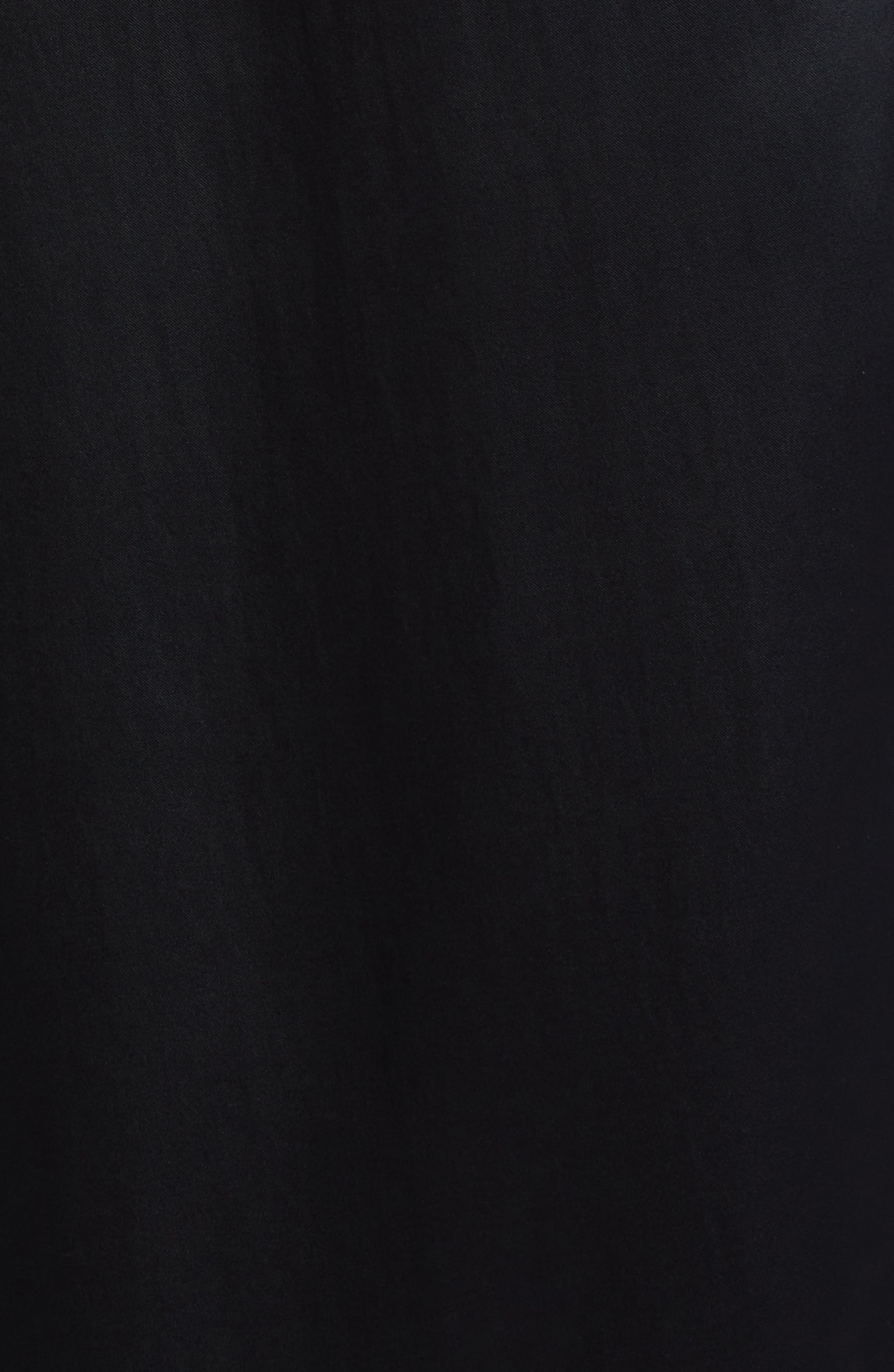 Proenza Schouler Andy Belted Long Sleeve Satin Shirtdress in Black at Nordstrom - 6