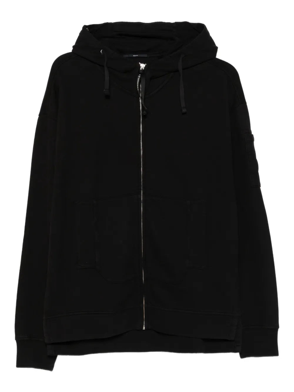 Brushed And Emerized Diagonal Fleece Boxy Goggle Sweatshirt - 1
