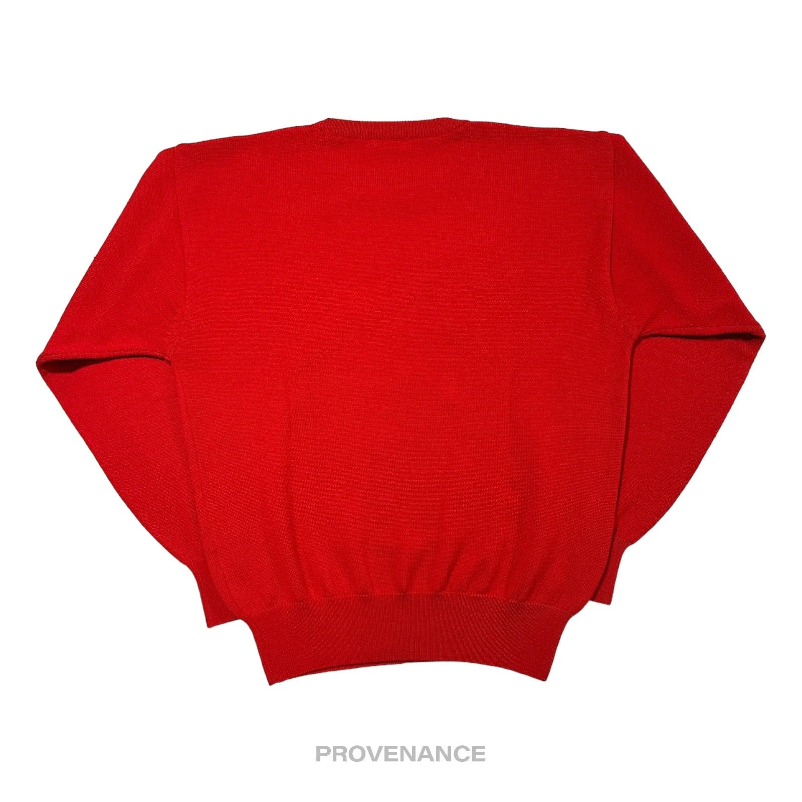 Balenciaga Sports Golf Crewneck Wool Sweatshirt - Red L - 2