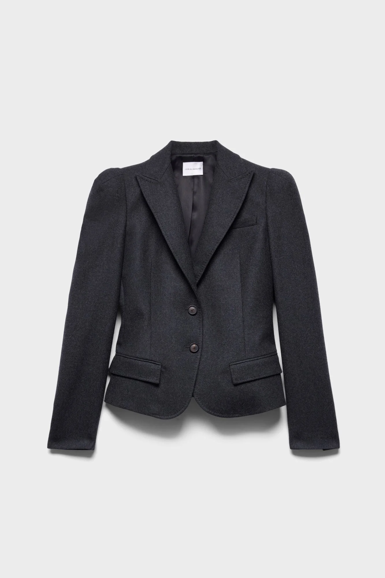HIGH SHOULDER BLAZER in Wool - 1