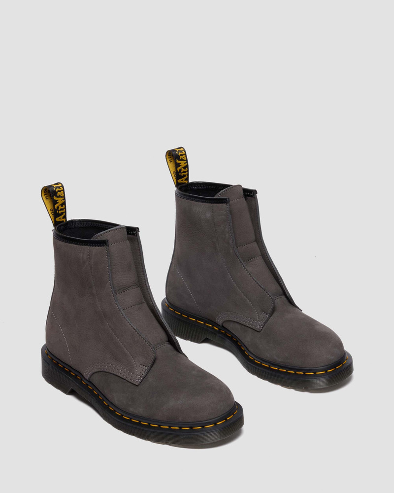1460 LACELESS Nubuck Slip On Boots 5