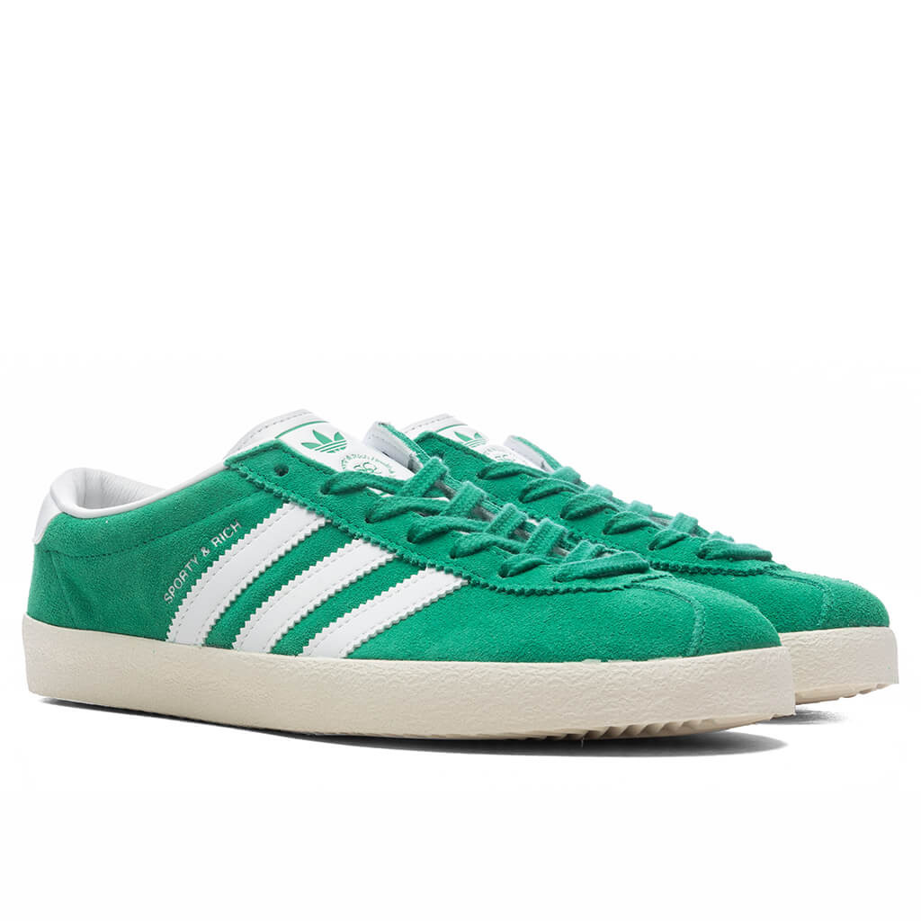 ADIDAS X SPORTY & RICH WOMEN'S BLANC - COURT GREEN/CLOUD WHITE/OFF WHITE - 2