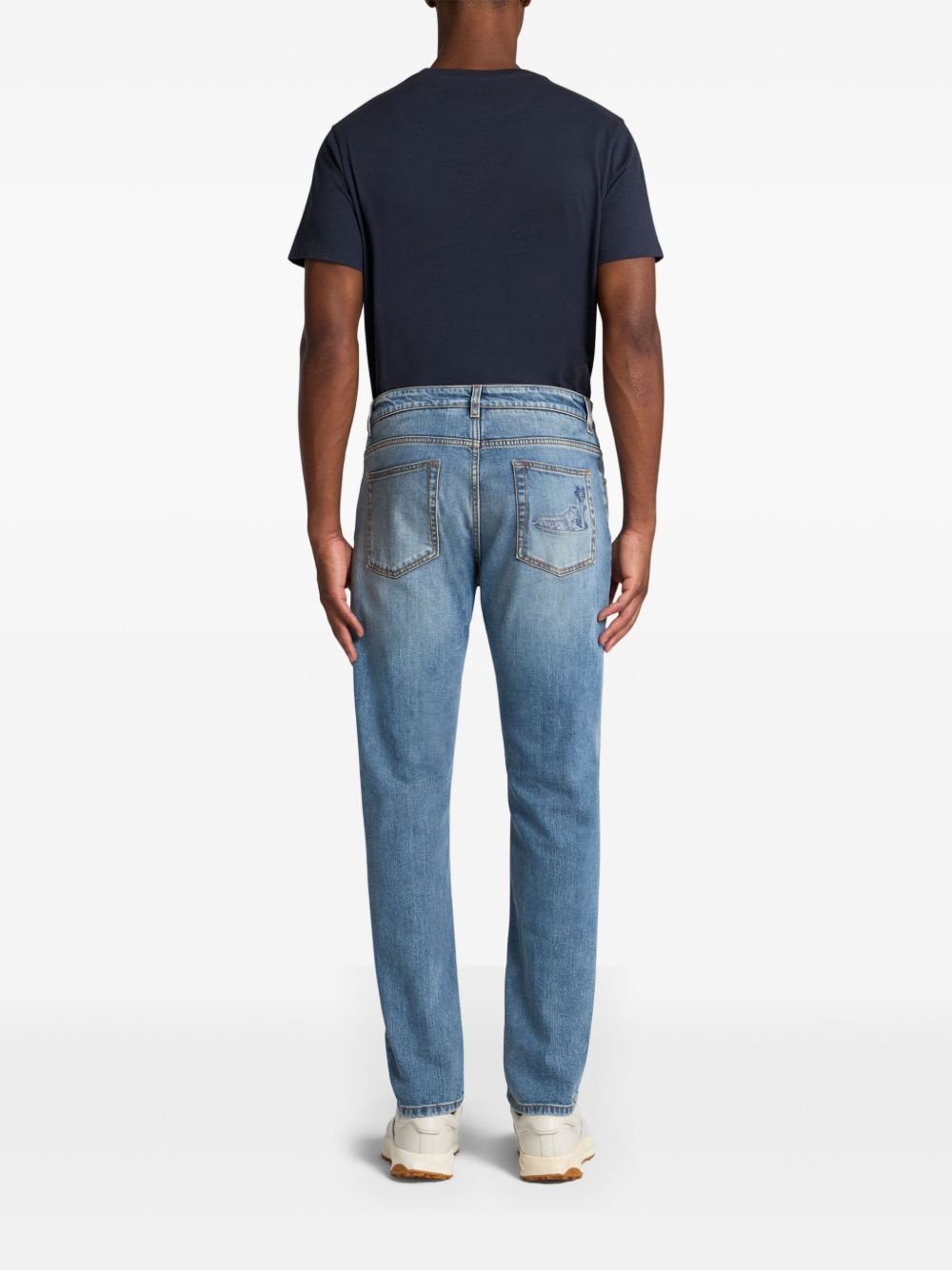 embroidered jeans - 3