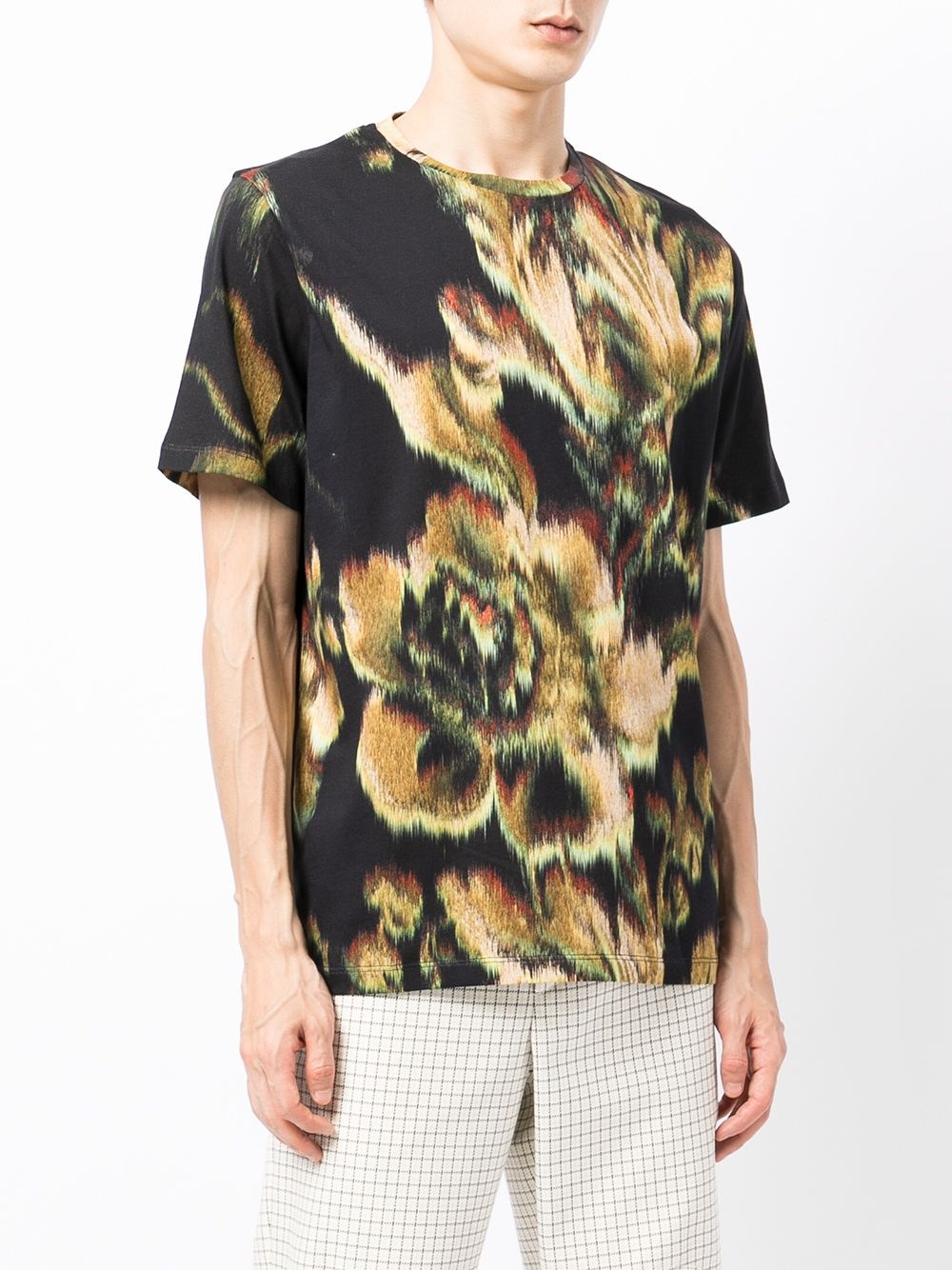 floral print T-shirt - 3