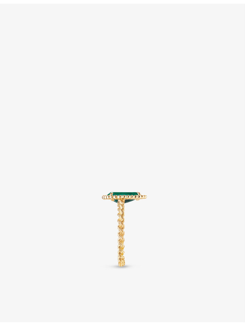 Boucheron Serpent Bohème 18ct yellow-gold and 2ct malachite ring outlook