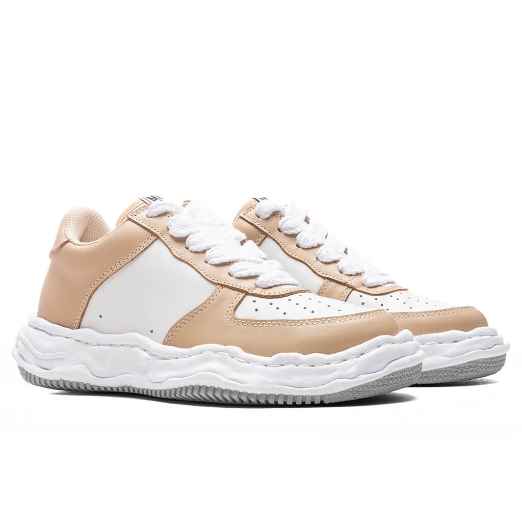 WAYNE LOW OG SOLE LEATHER SNEAKER - BEIGE/WHITE - 2