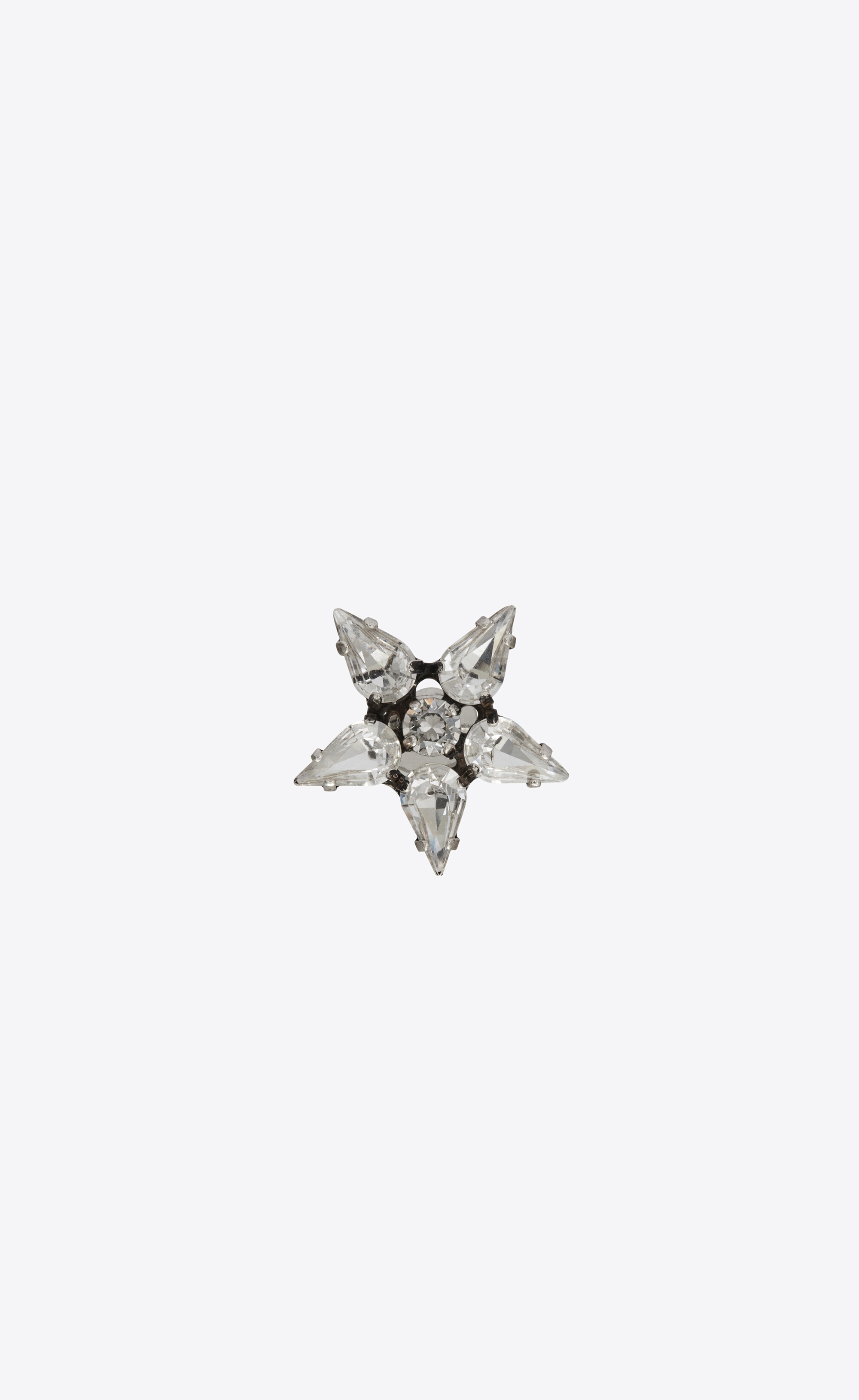 rhinestone star earcuff in metal - 1