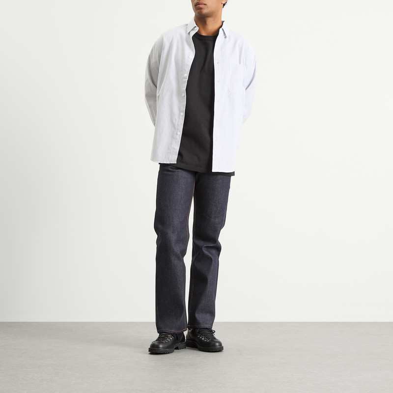 FrizmWORKS FrizmWORKS OG Stripe Oversized Shirt outlook