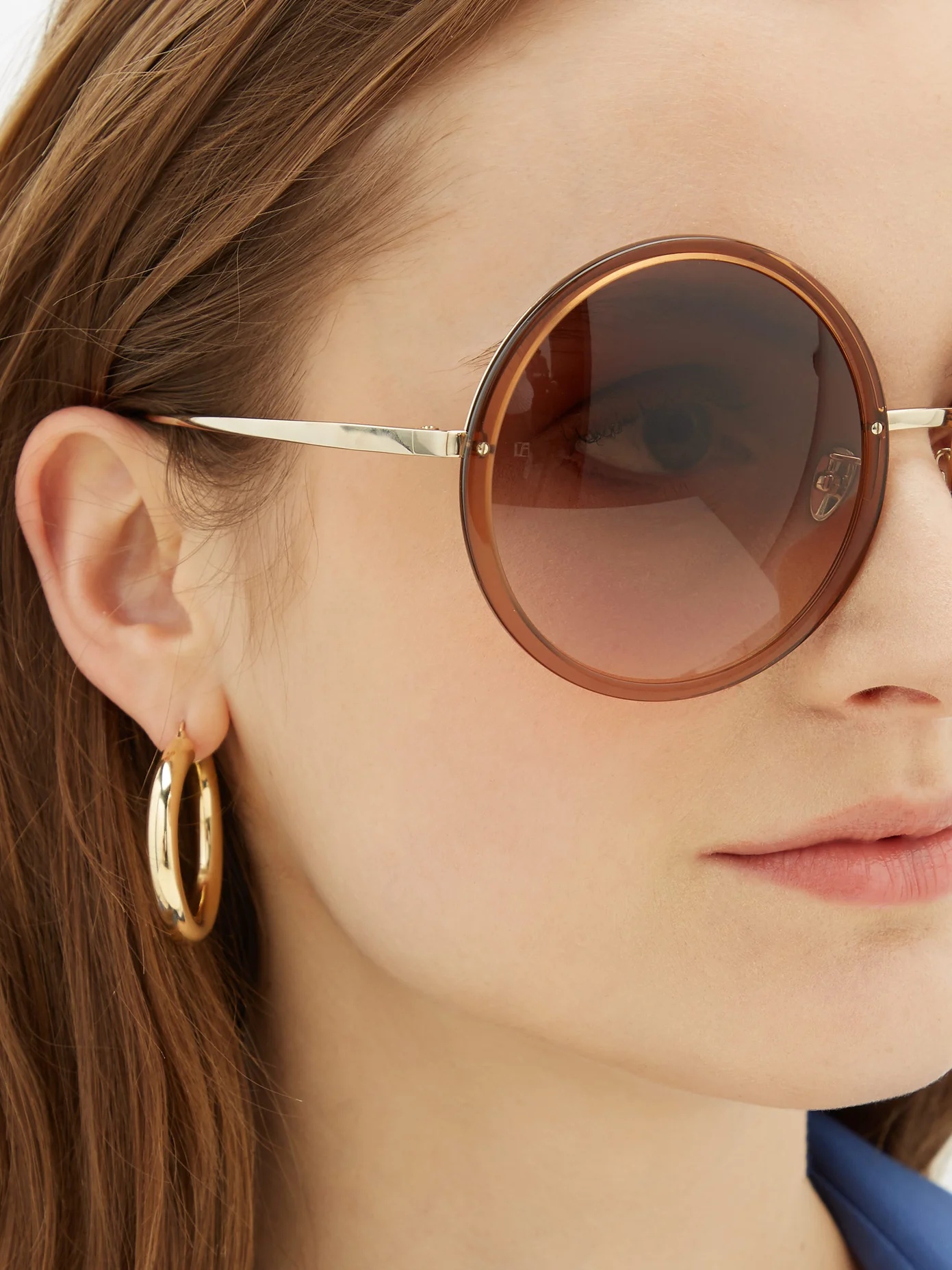 Kew oversized round acetate sunglasses - 3