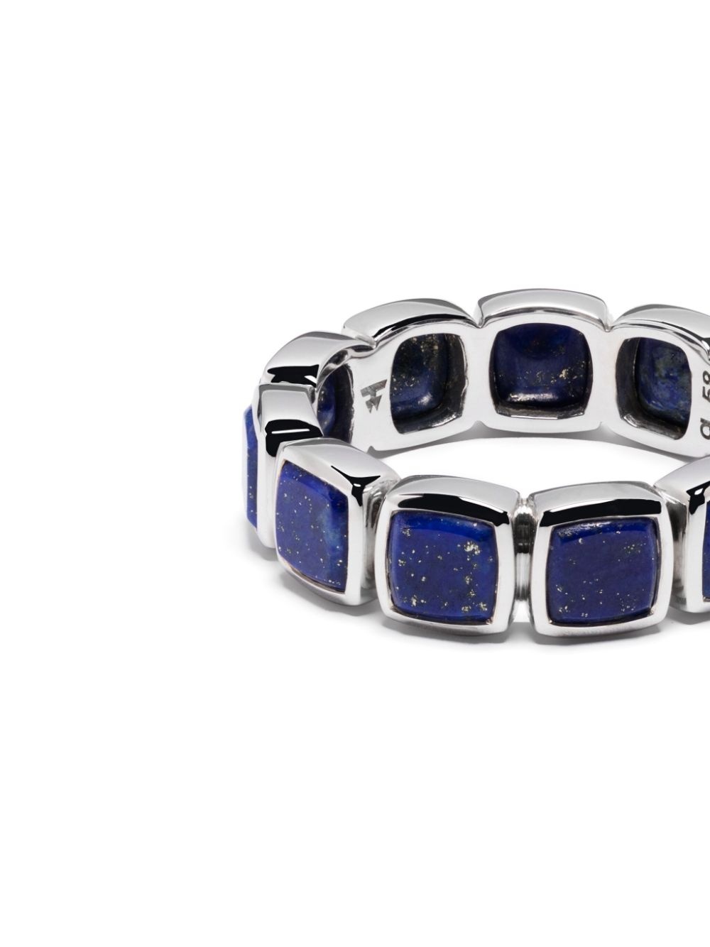 sterling silver cushion lapis ring - 3