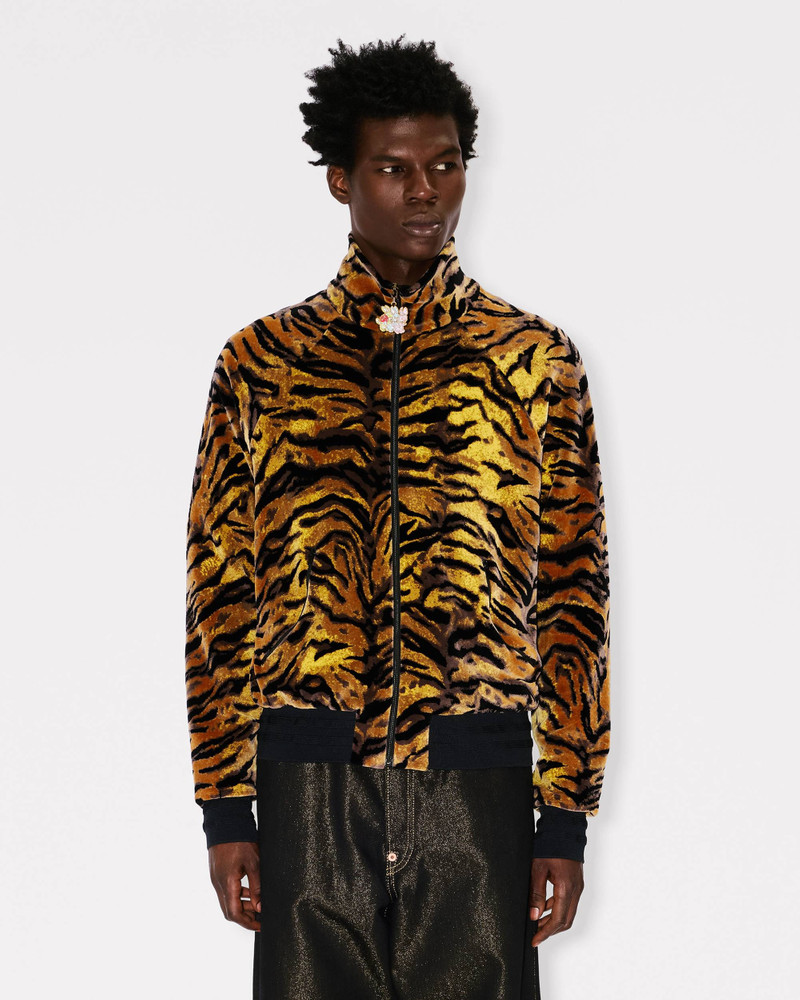 KENZO 'KENZO Tiger' track jacket in velvet jacquard outlook