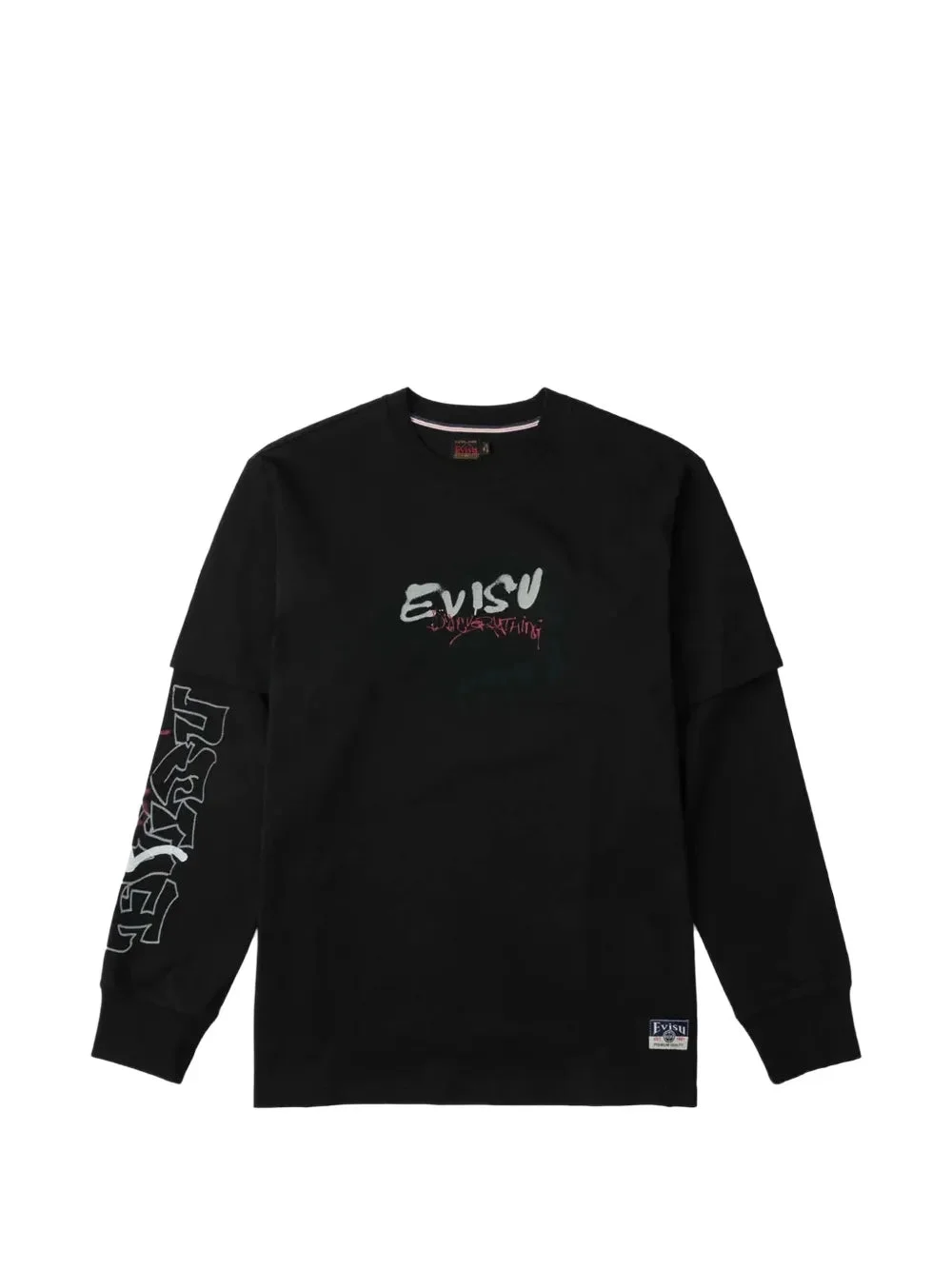 LAYERED-SLEEVE GRAPHIC-PRINT T-SHIRT - 1