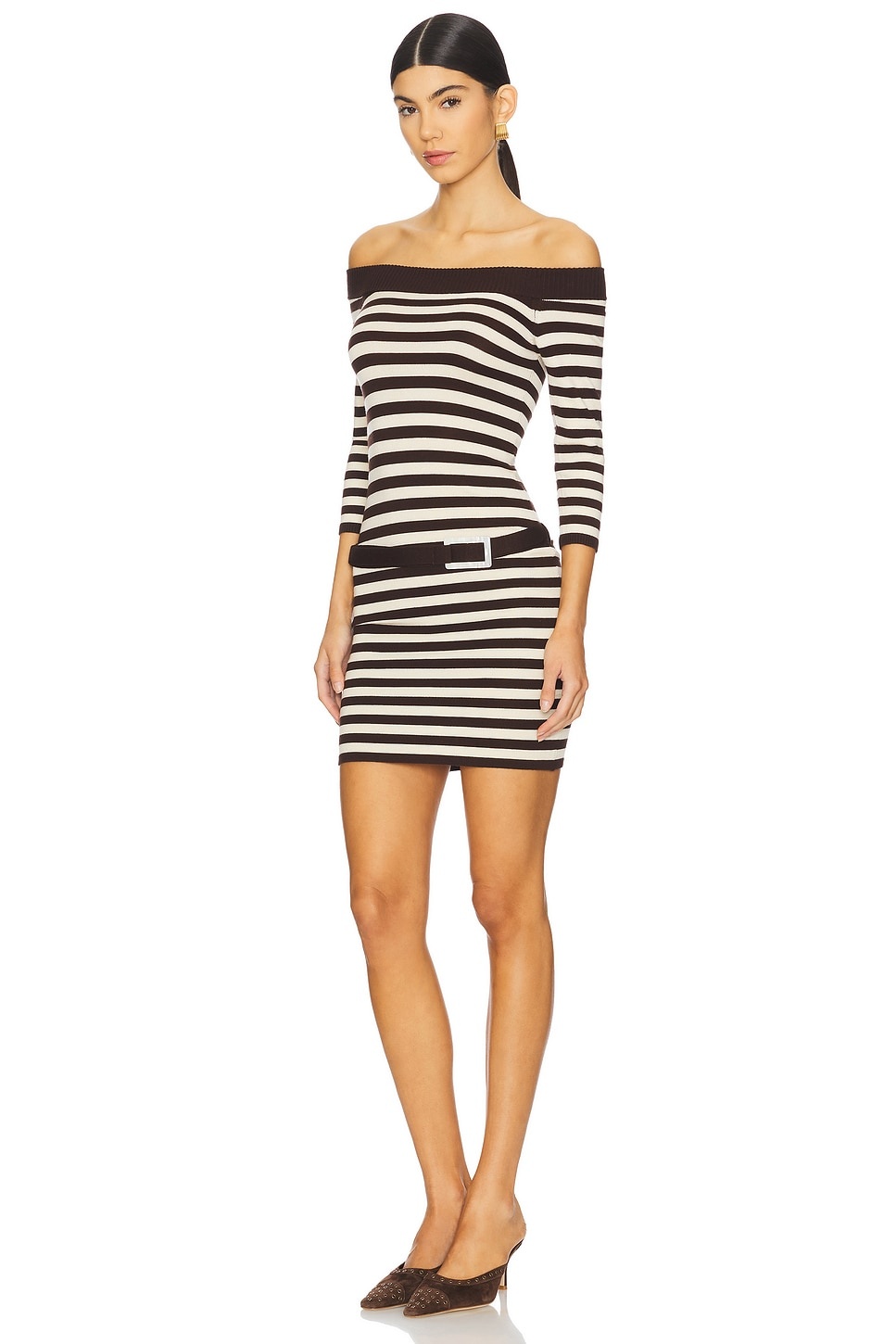 X Bella Hadid Saloon Knit Mini Dress - 3