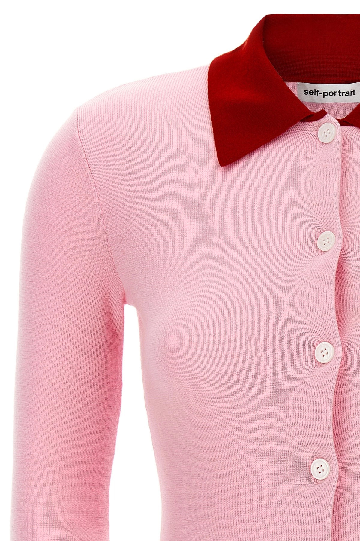 'Pink Merino Wool' cardigan - 3