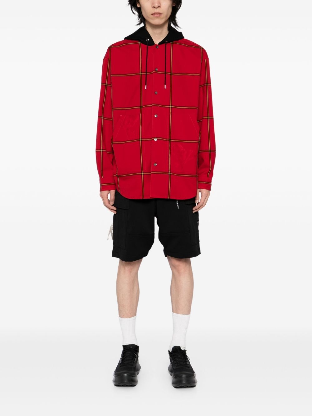 hooded shirt jacket - 2