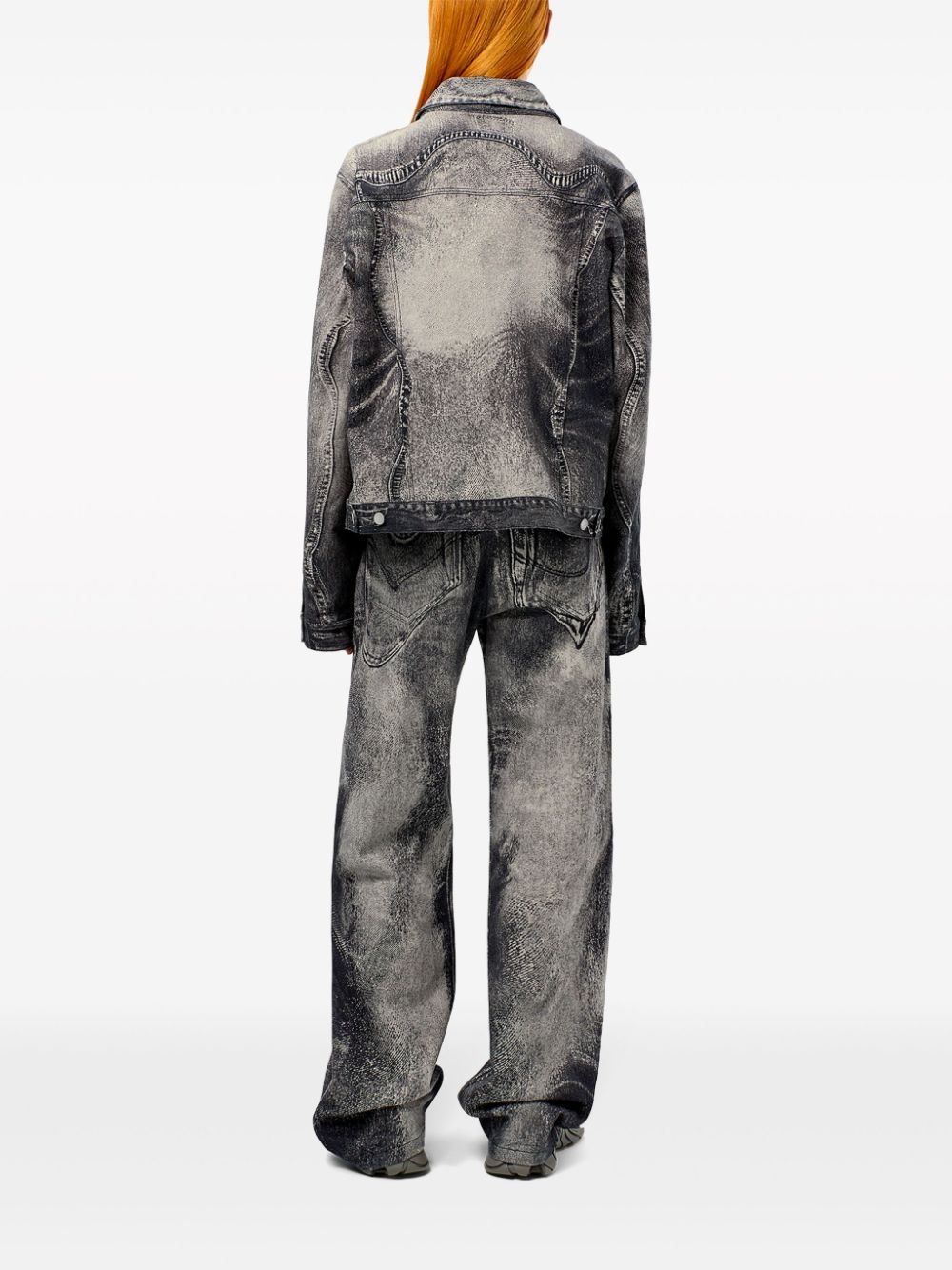 abstract-pattern jeans - 4