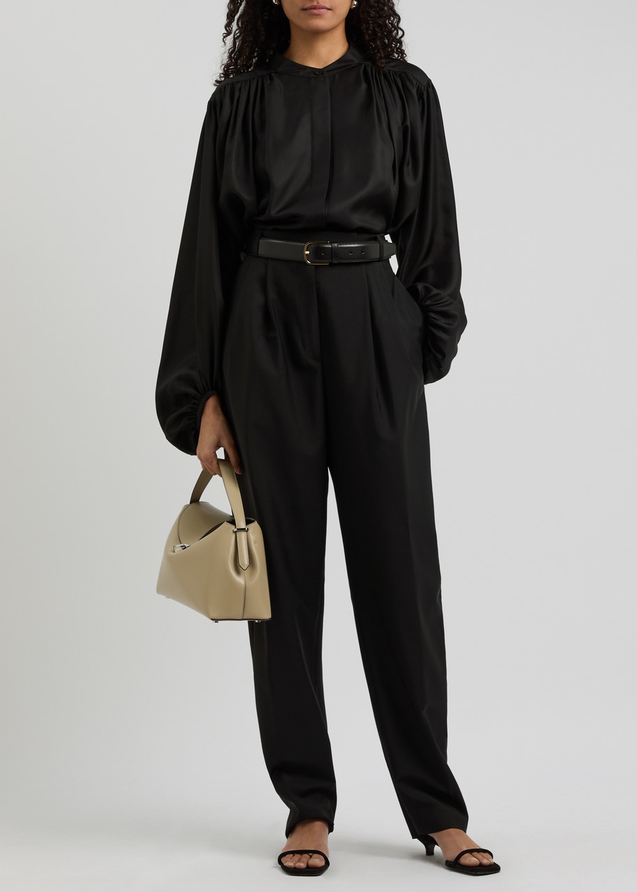 Rohe Barrel-leg Wool-blend Trousers - 4