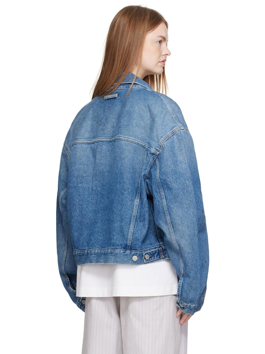 Blue Oversized Denim Jacket - 3