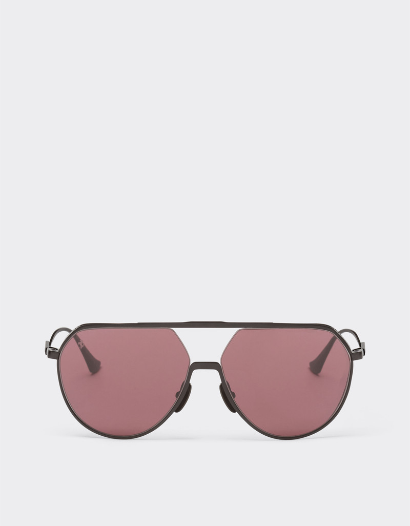 Ferrari sunglasses in matt black titanium with exclusive Contrast Pro™ lenses 1