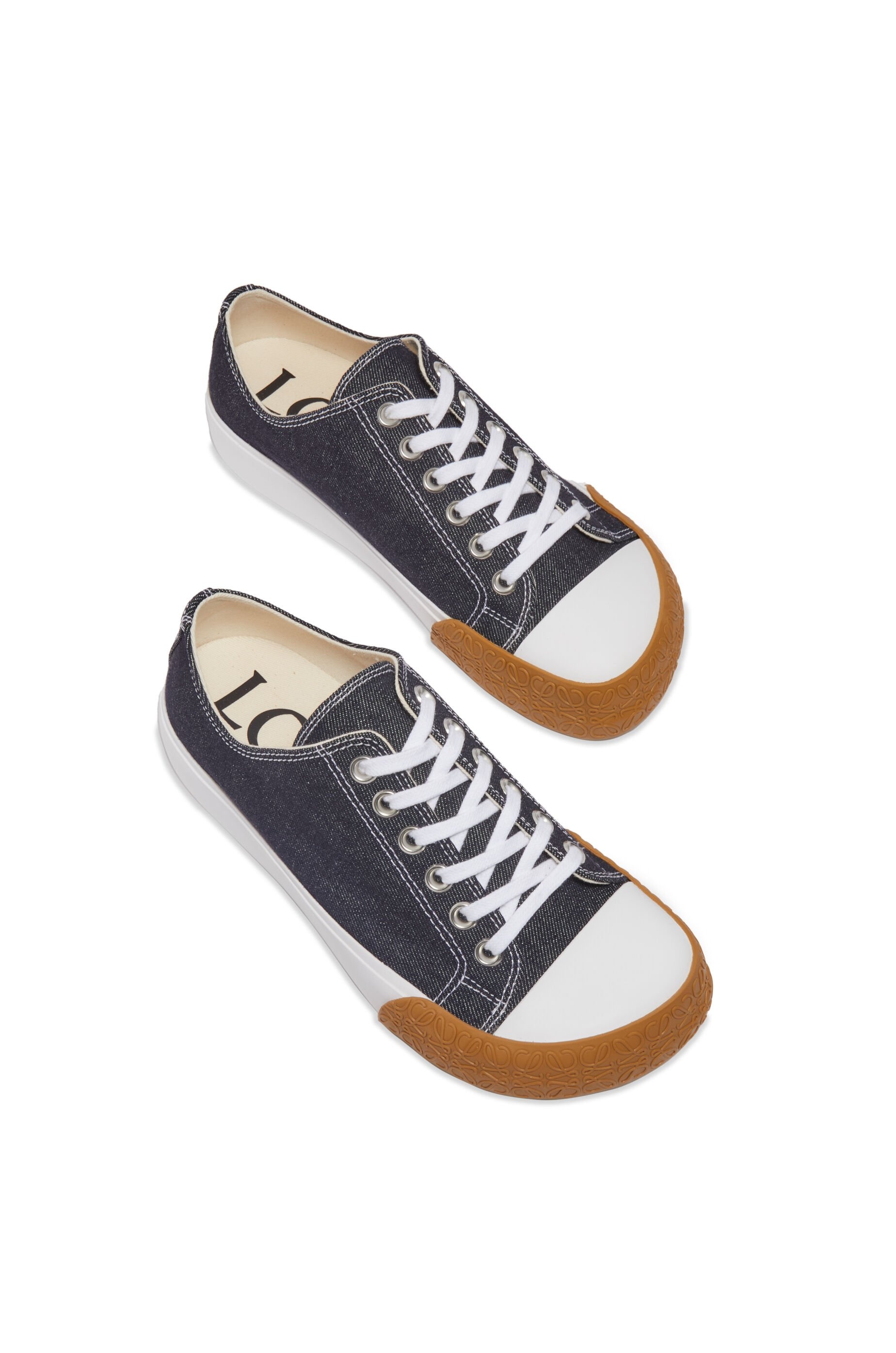 Bloc sneaker in denim - 3