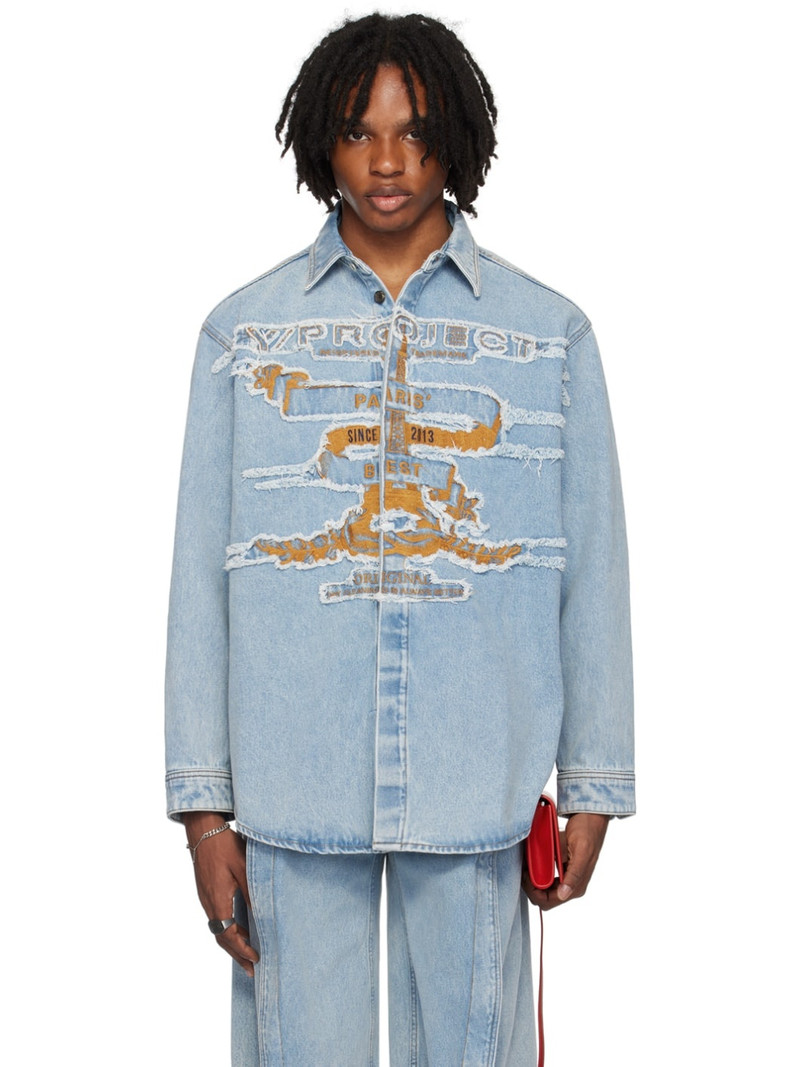 Blue 'Paris' Best' Denim Shirt 1