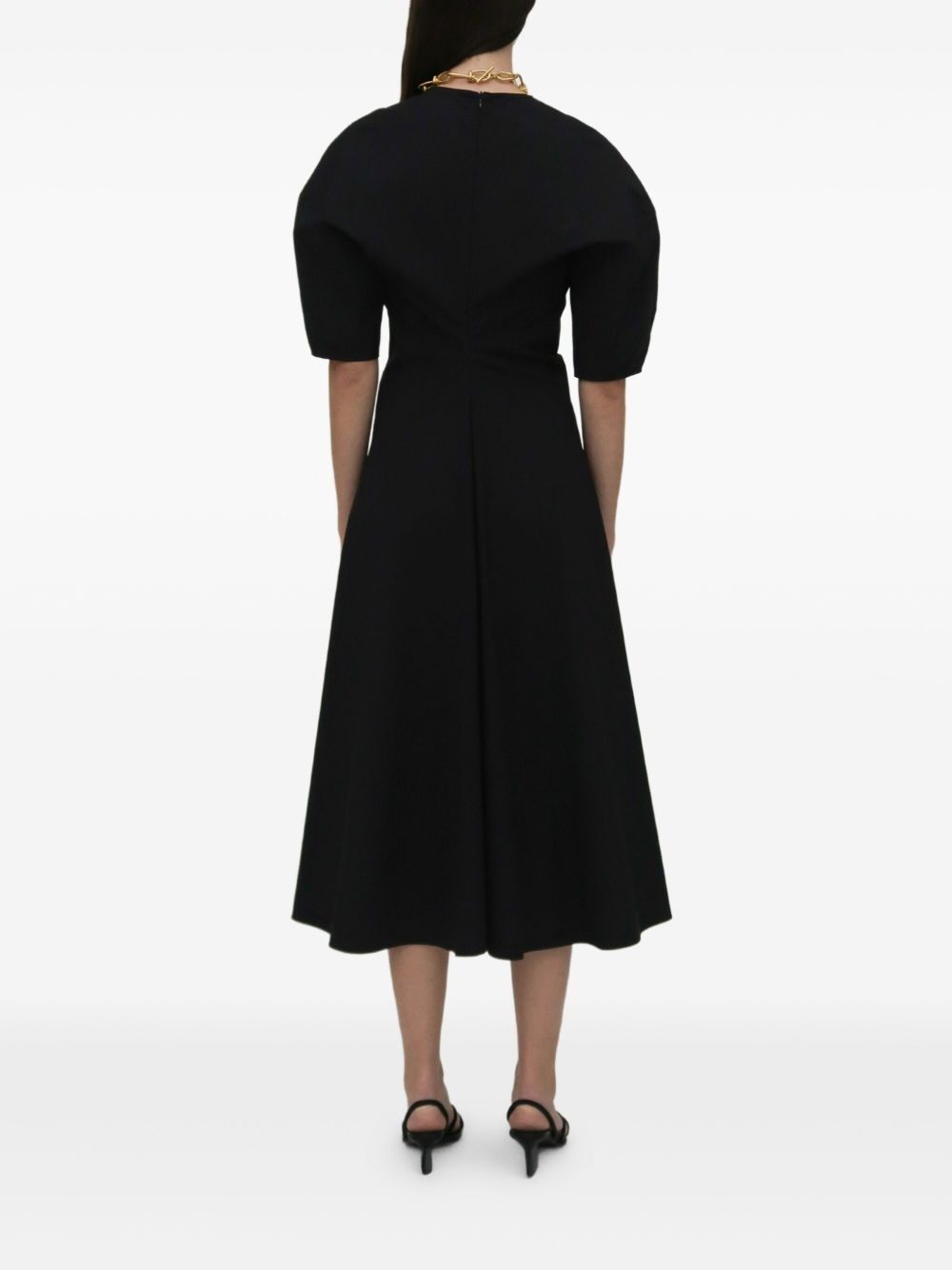 gathered midi dress - 5