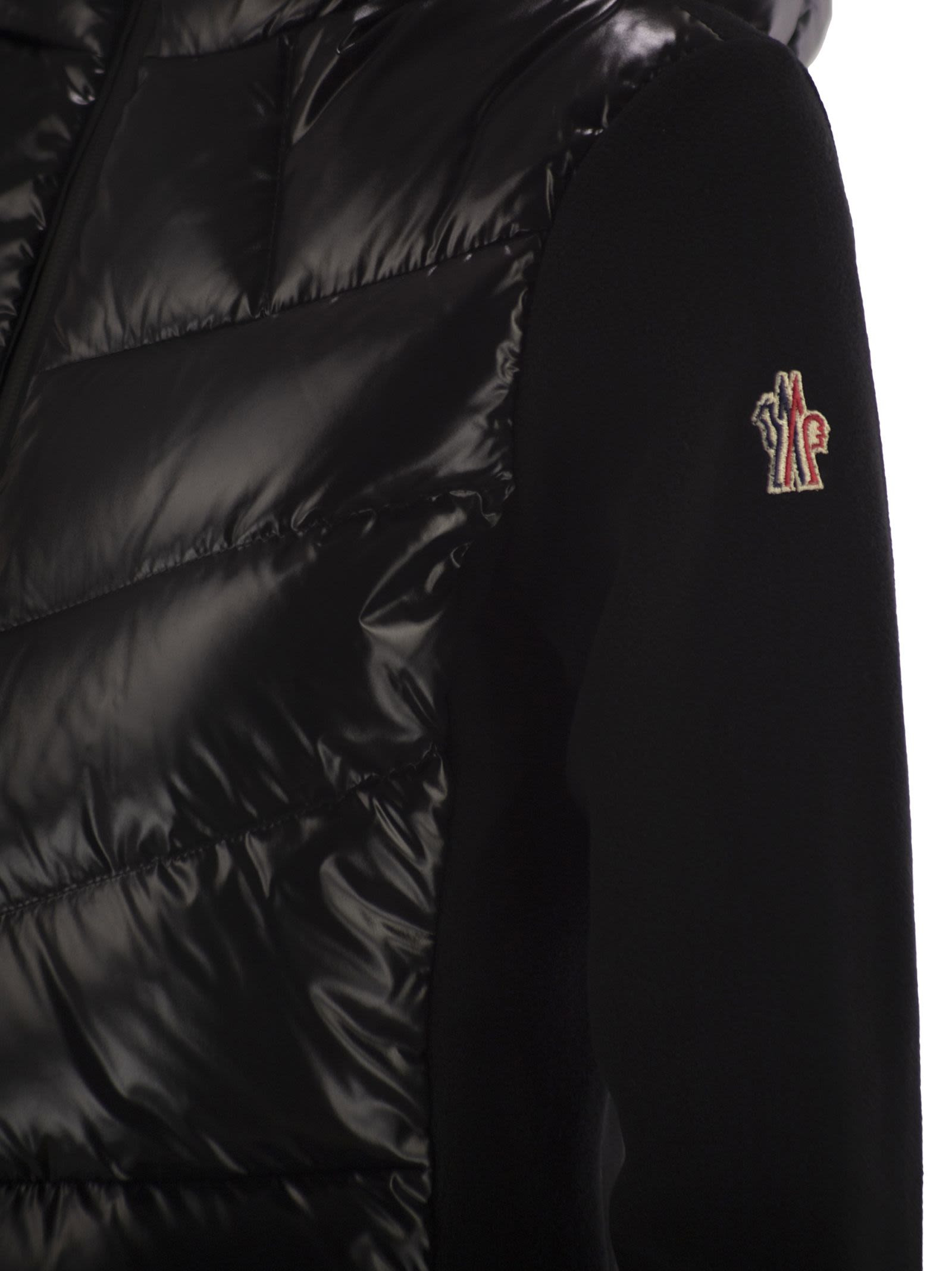Moncler Grenoble Women Felpa Imbottita In Pile Con Zip E Cappuccio - 4