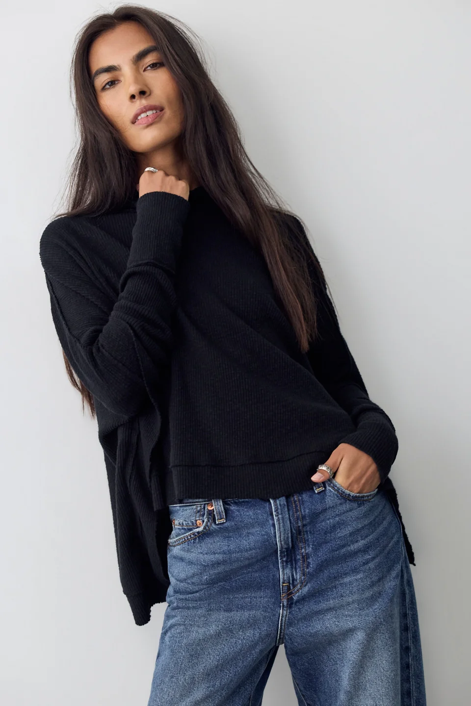 We The Free Moon Daisy Turtle-Neck Twofer - 1