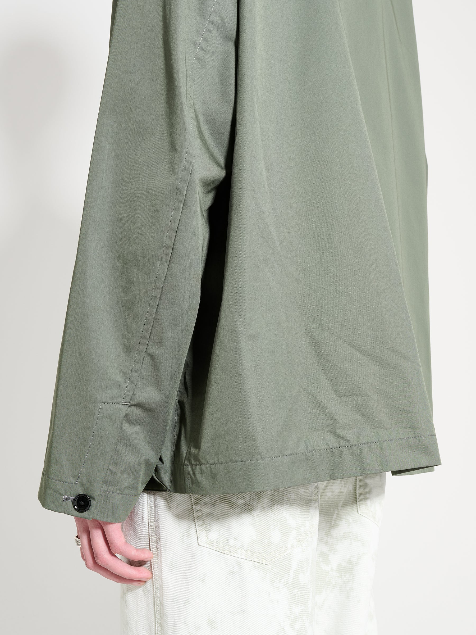 LEMAIRE 4 POCKET OVERSHIRT ASH GREY - 7