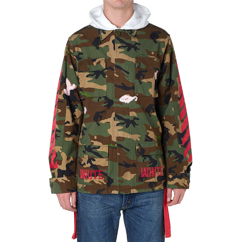 Off-White Off-White Camouflage Ribbon Jacket Shirt Men's Camouflage OMEA008F150390439920 outlook
