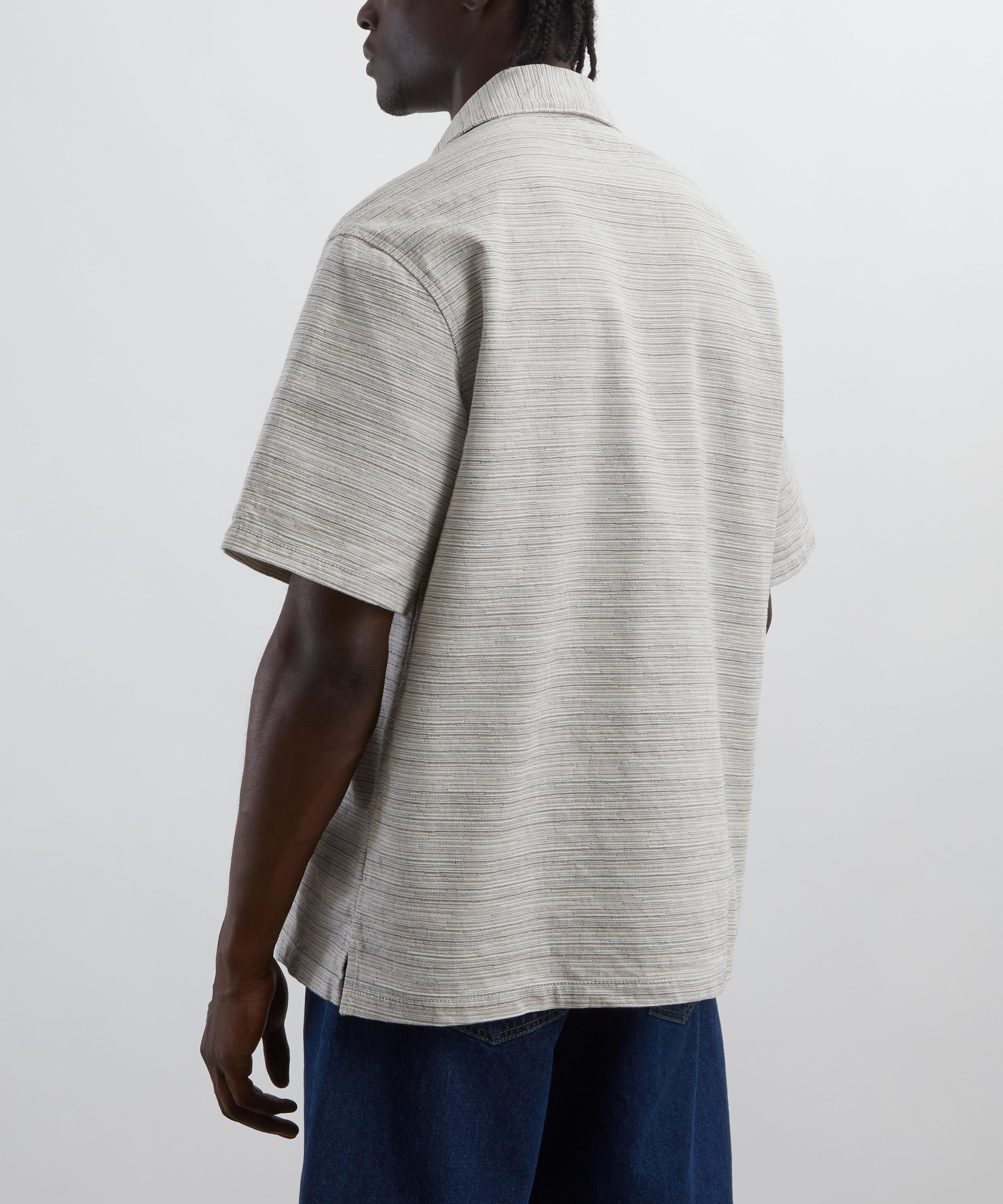 Short-Sleeve Jacquard Stripe Gellar Shirt - 4