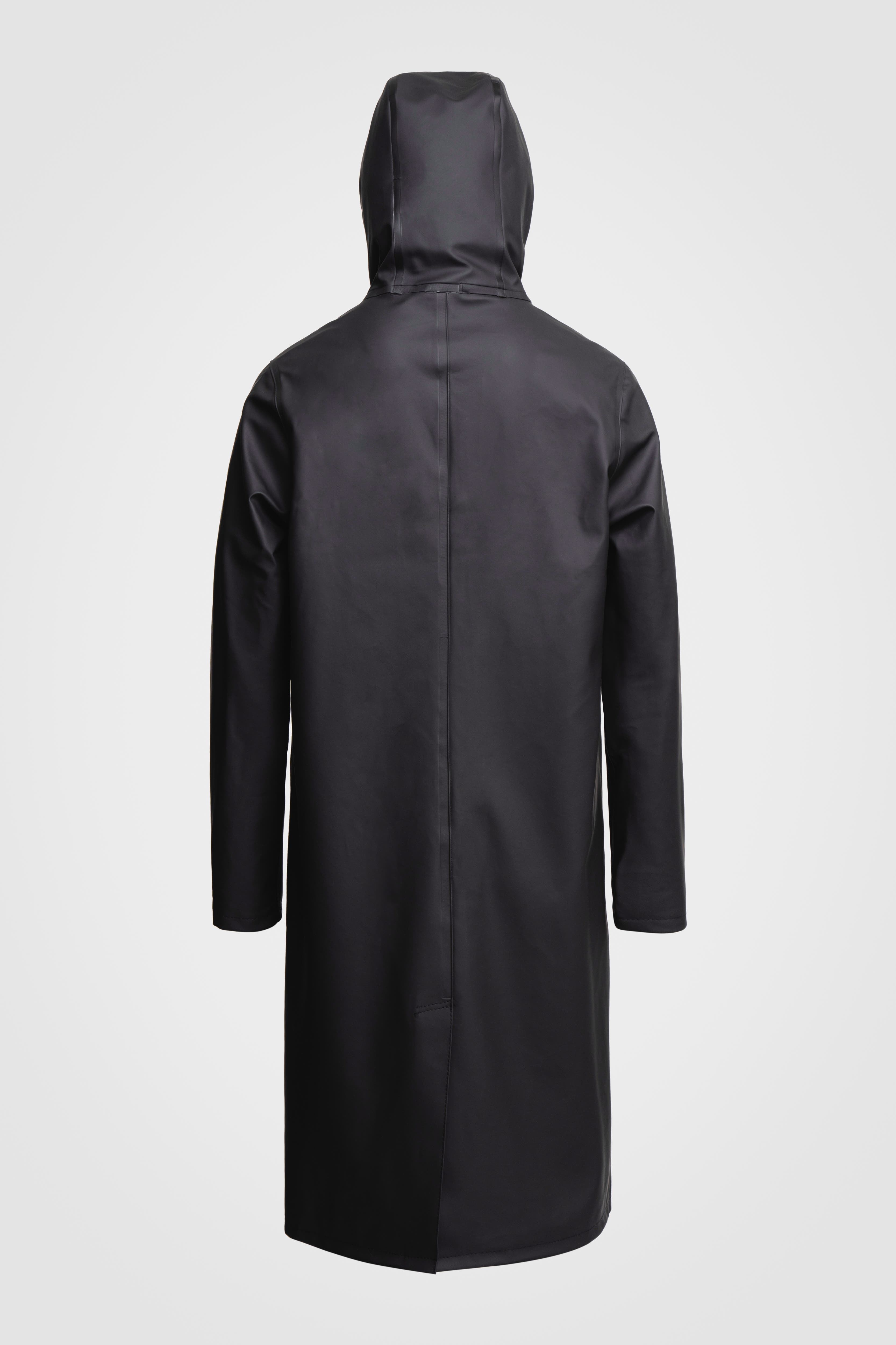 Stutterheim Stockholm Hooded Long Raincoat in Black at Nordstrom - 5