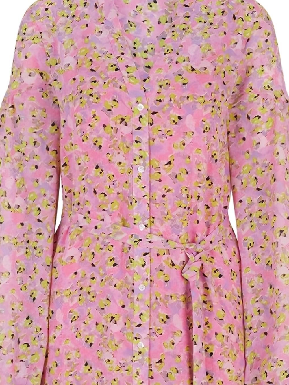floral-print belted midi dress - 2