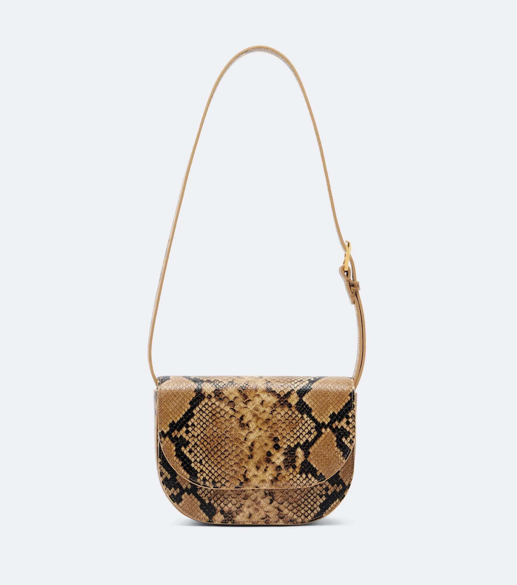 Francoise snake-effect leather crossbody bag - 1