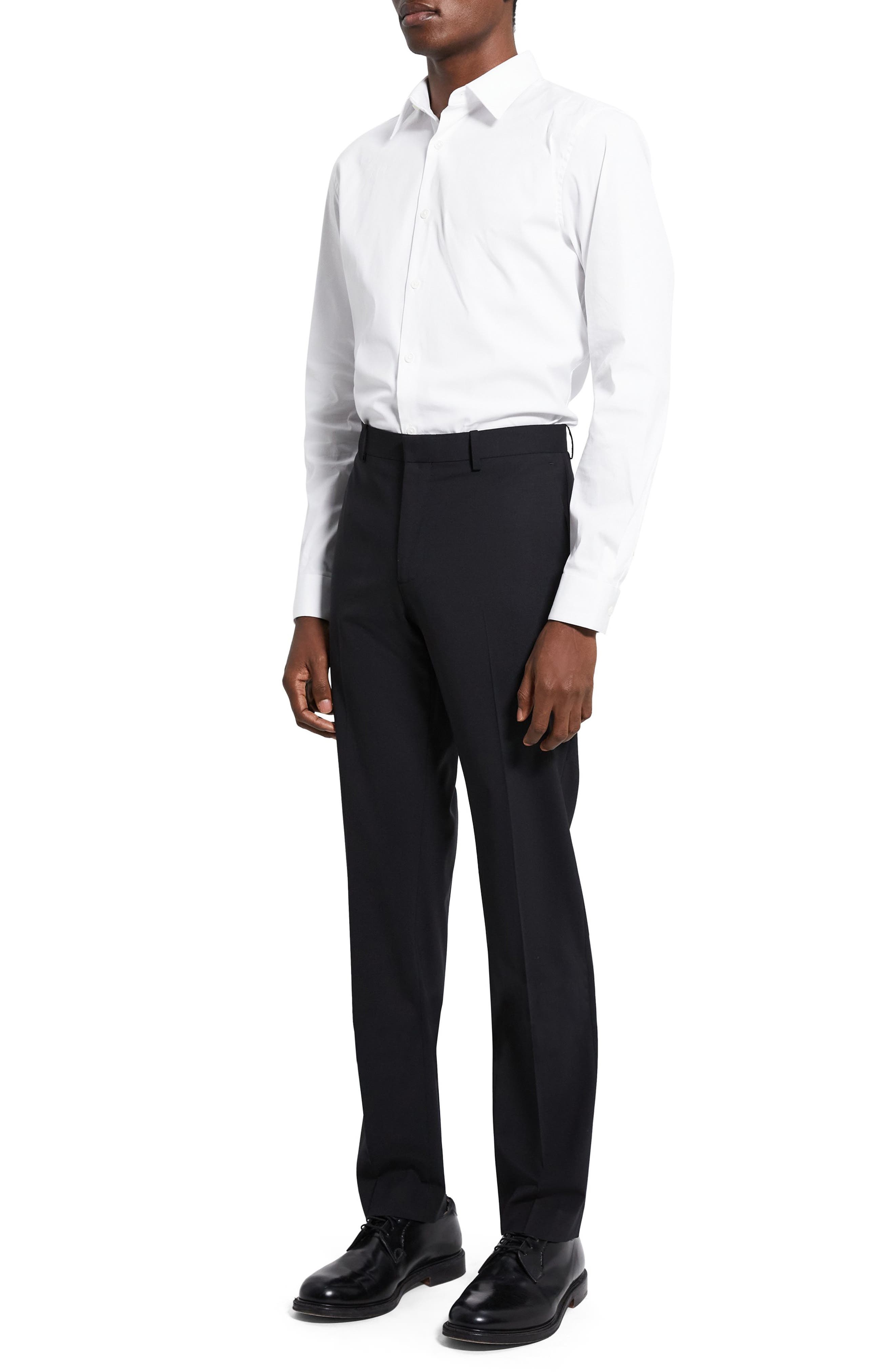 Theory Mayer New Tailor 2 Wool Dress Pants in Black - 8