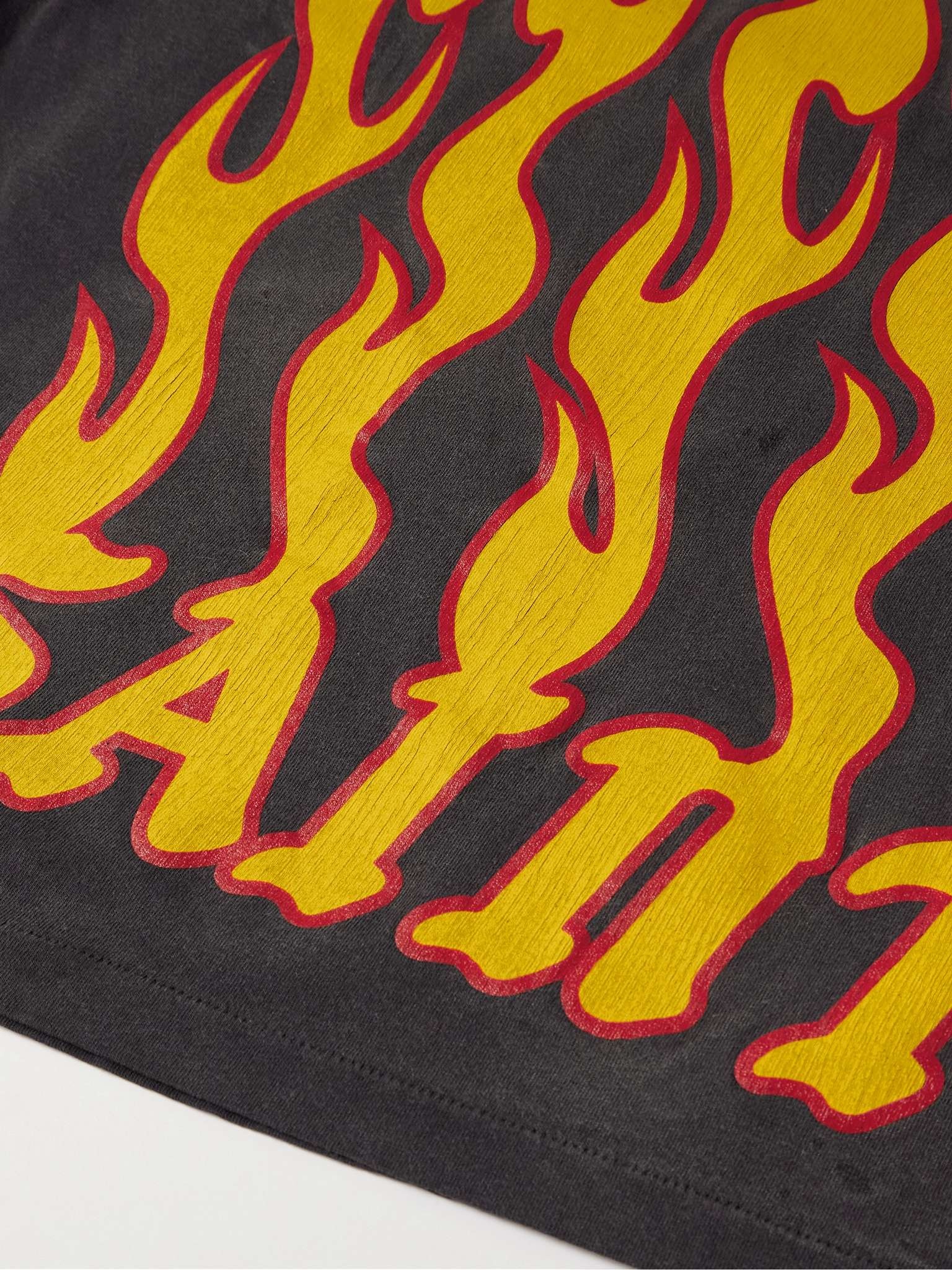 Soul On Fire Distressed Printed Cotton-Jersey T-Shirt - 5