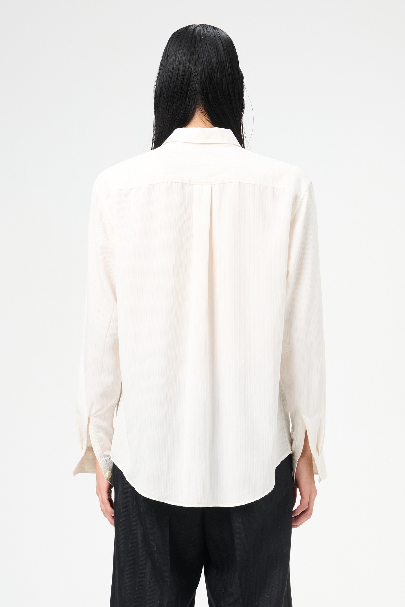 Beyond Shirt Cream Stripe Ceremony Viscose - 8
