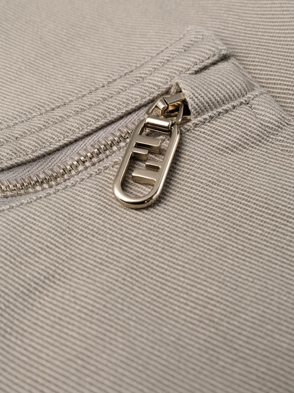zip-detail straight-leg trousers - 5