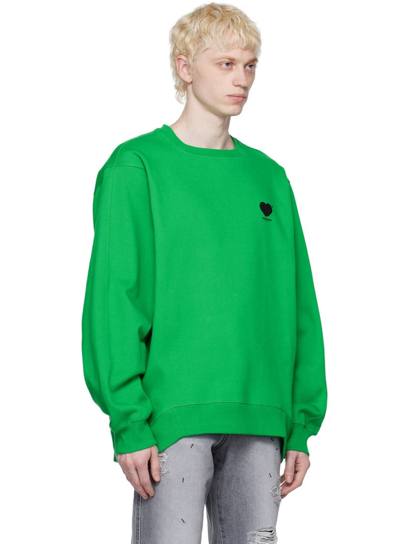 Green Flocked Sweatshirt 2