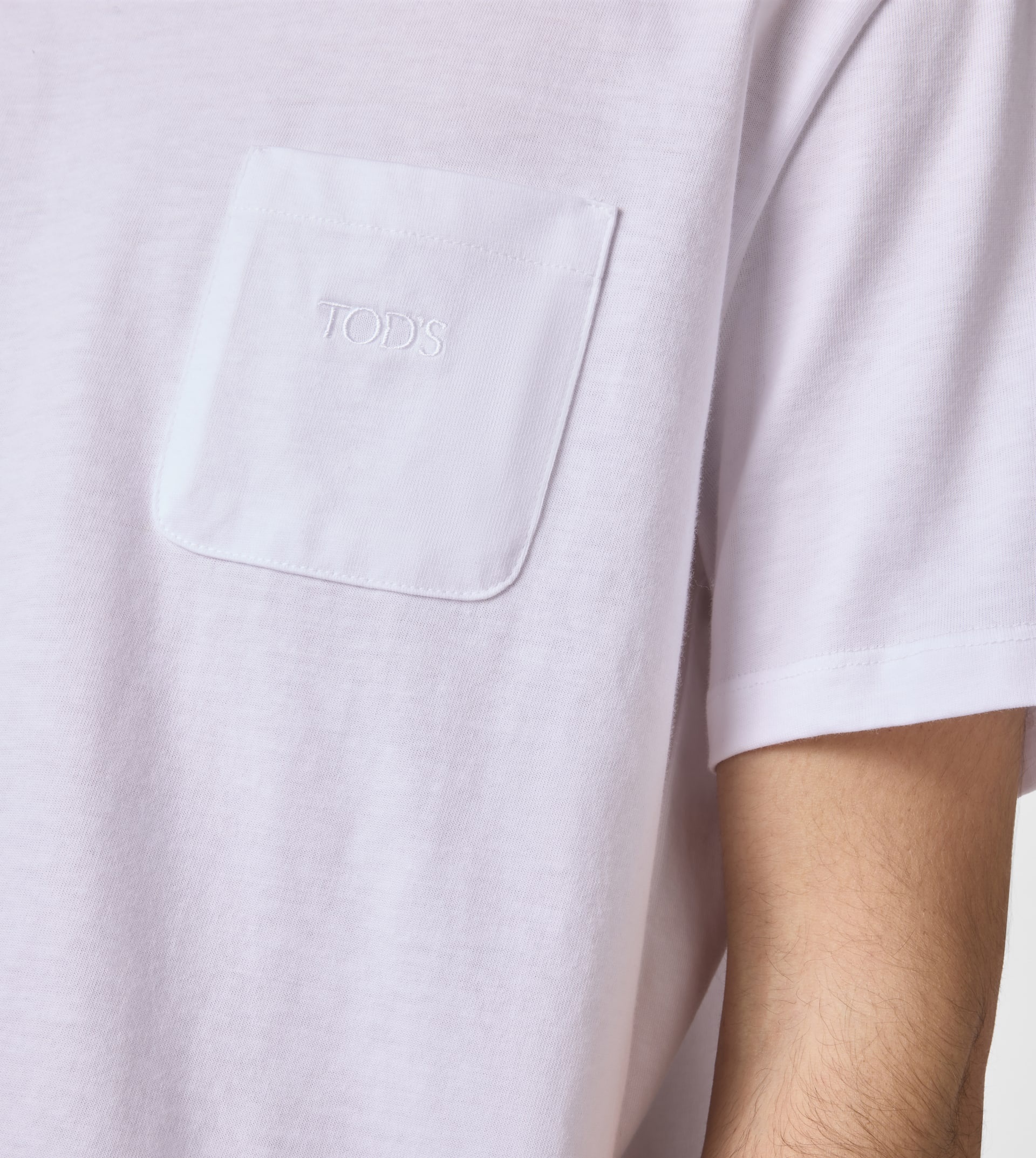 T-SHIRT IN JERSEY - WHITE - 5